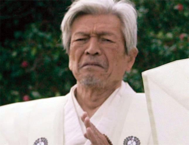 Takashi Noguchi starring in 125 Years Memory as Kushimoto village elder